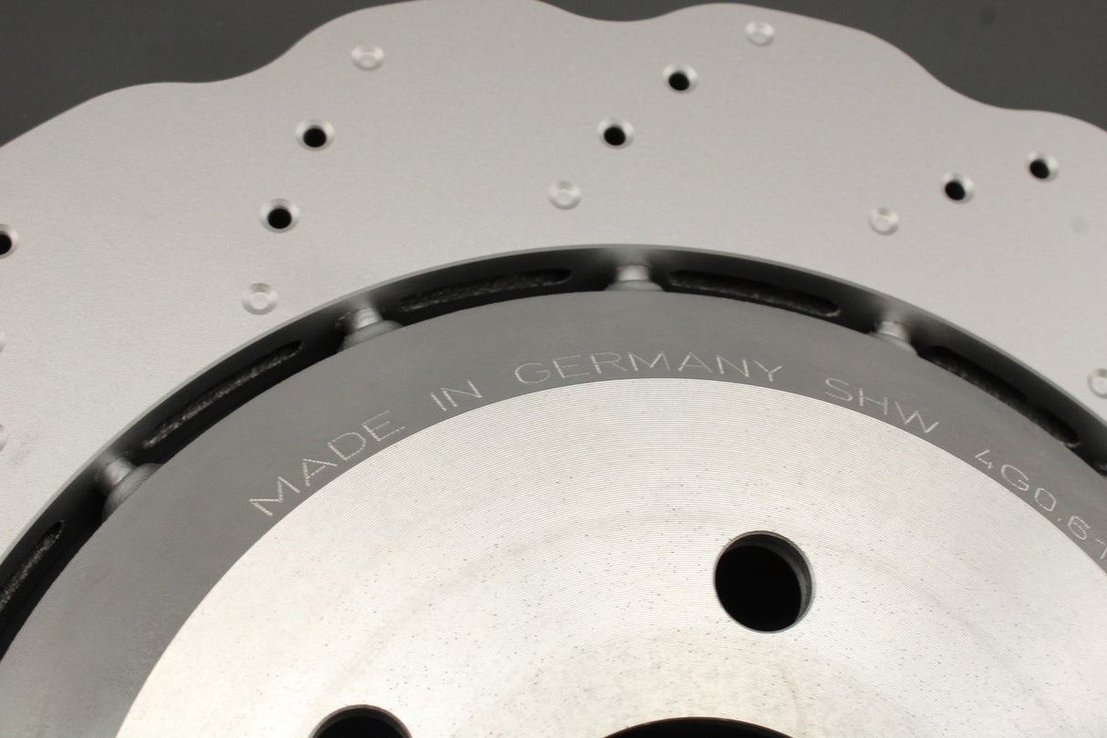 Audi RS6 C7 2013-18 rear 356mm wavy brake discs (x2) 4G0615601E