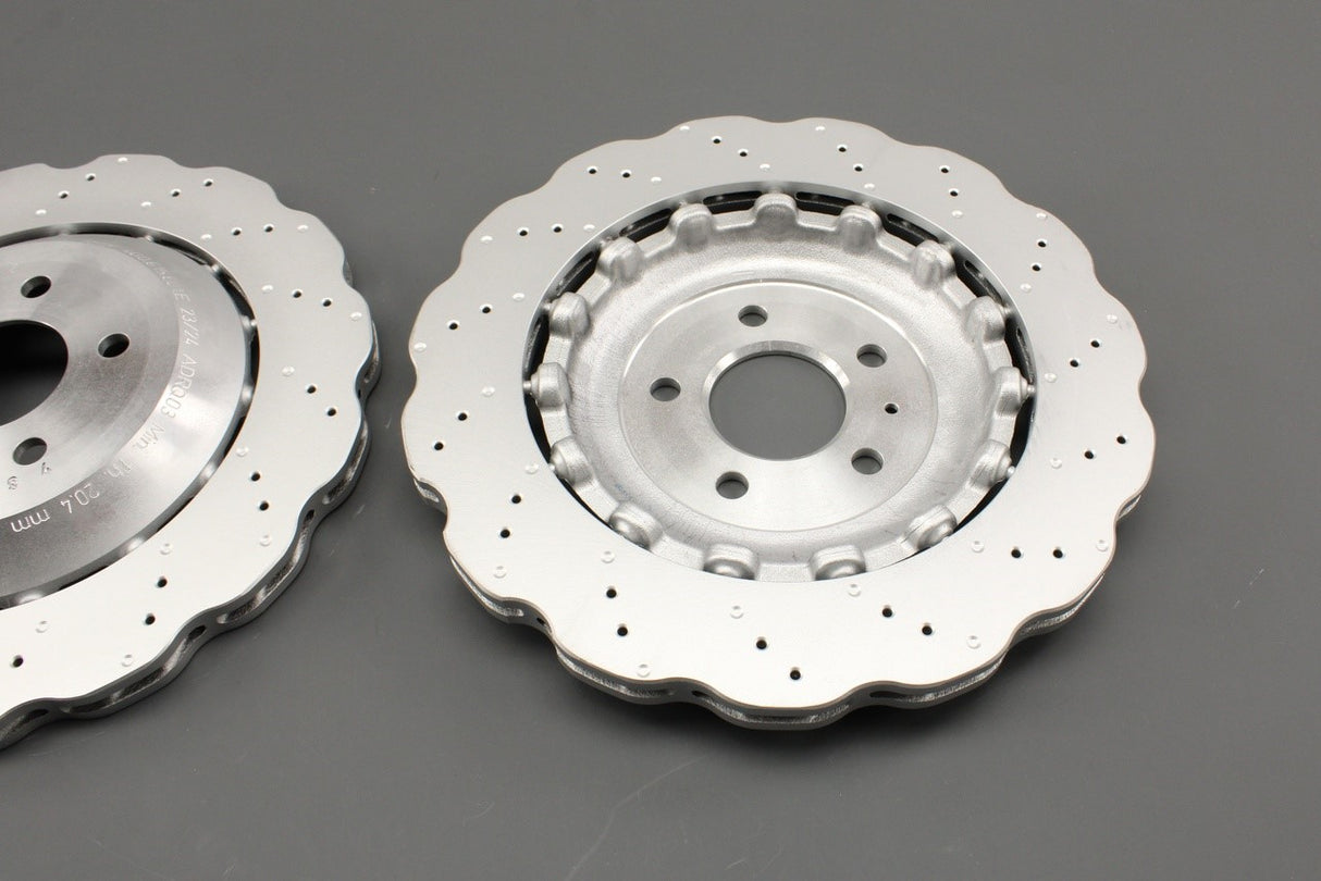Audi RS6 C7 2013-18 rear 356mm wavy brake discs (x2) 4G0615601E