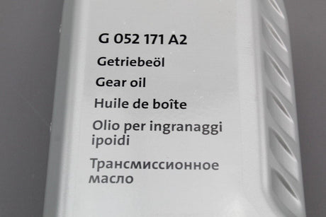 VW Audi Skoda SEAT Manual transmission gearbox oil fluid 1L G052171A2