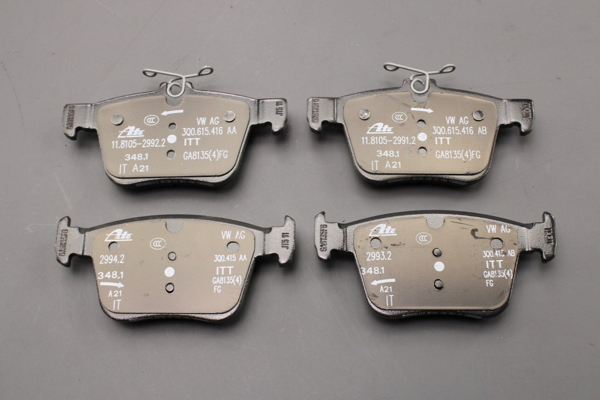 VW Passat B8 Audi Q3 Skoda brake pads for 300x12mm (rear) 3Q0698451L