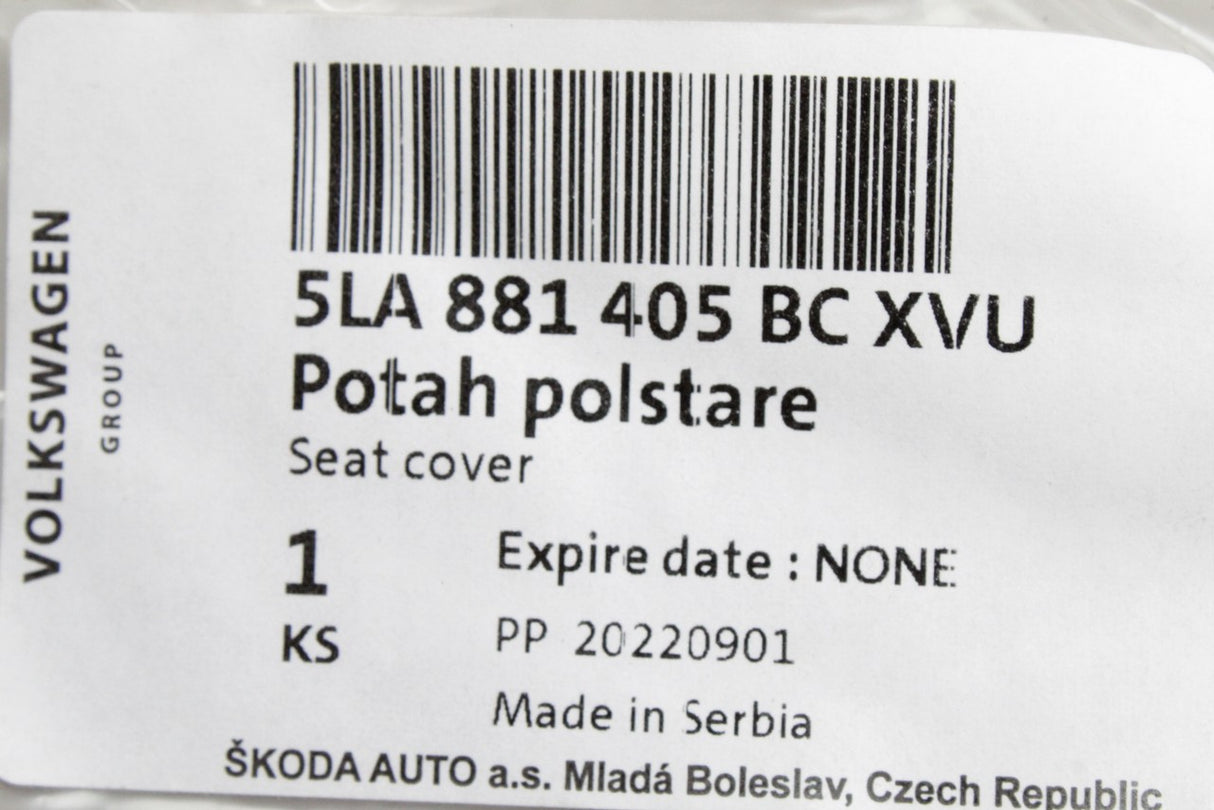 Skoda Enyaq VRS 2021-on front seat base cover 5LA881405BC XVU