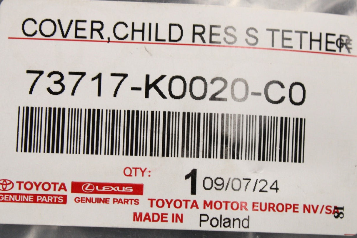 Toyota Yaris 20-on Yaris Cross 21-on isofix cover (x1) 73717-K0020-C0