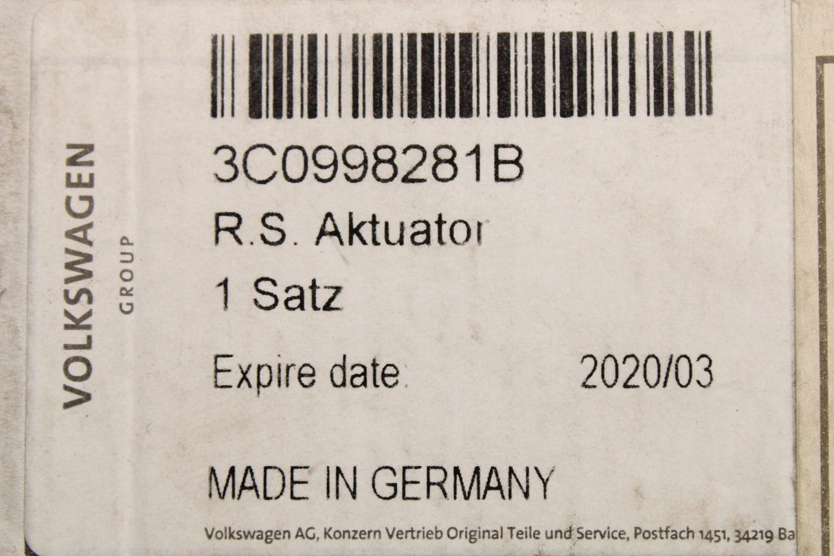 VW Passat B6 2006-2007 EPB handbrake servo motor 3C0998281B