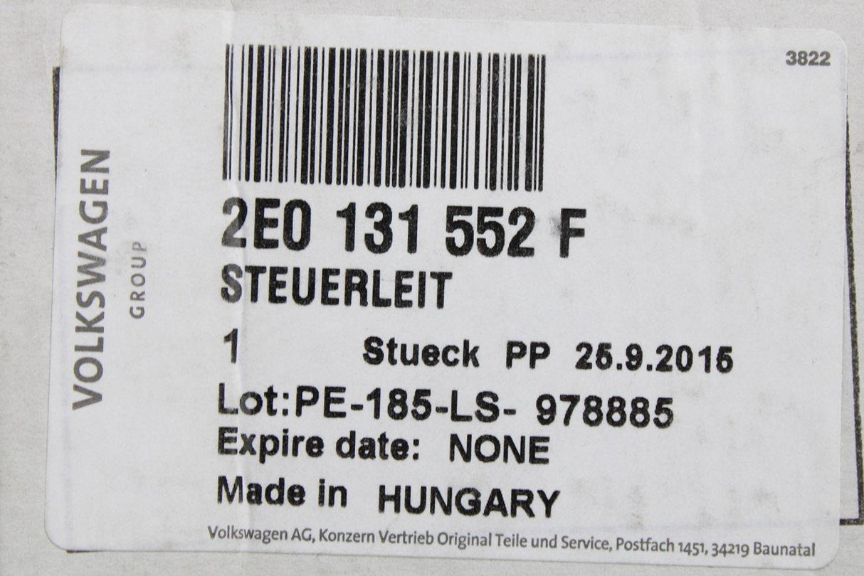 VW Crafter 2006-11 DPF pressure difference sender 2.5 TDI 2E0131552F