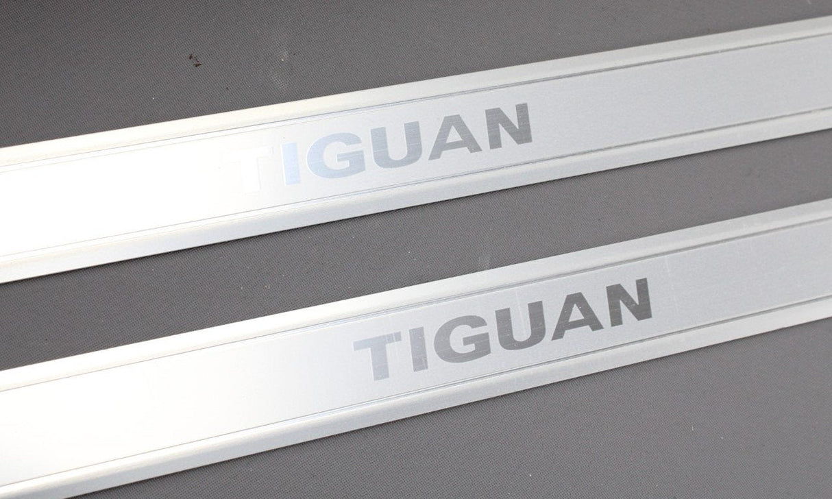 VW Tiguan 2016-on stainless steel door sill protectors (front) 5NA071303