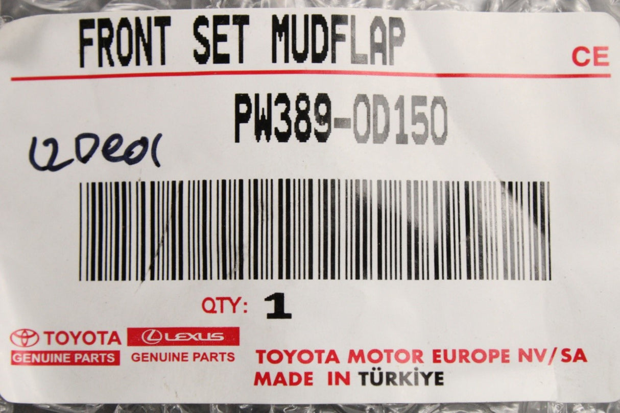 Toyota Yaris Cross 2021-on mud flaps (front) PW389-0D150