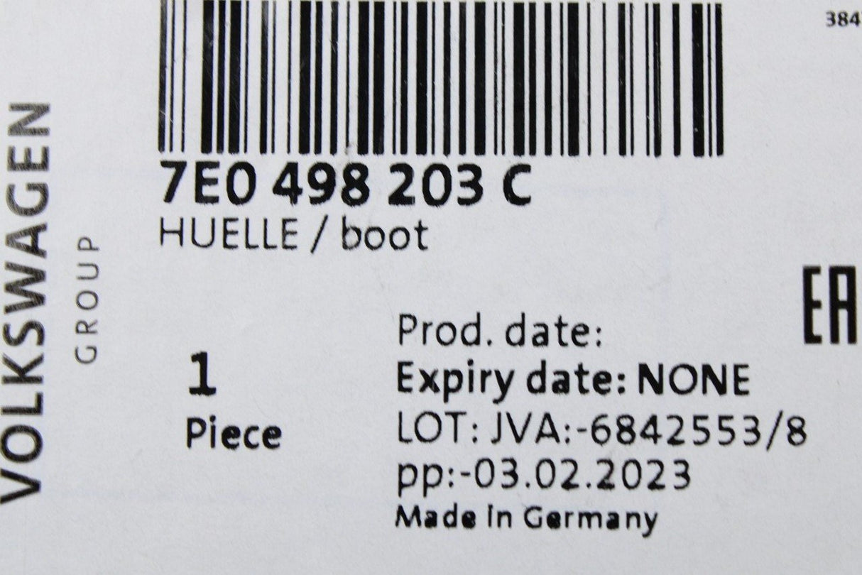 VW Transporter T6 Audi A4 16-on cv boot kit (front, outer) 7E0498203C