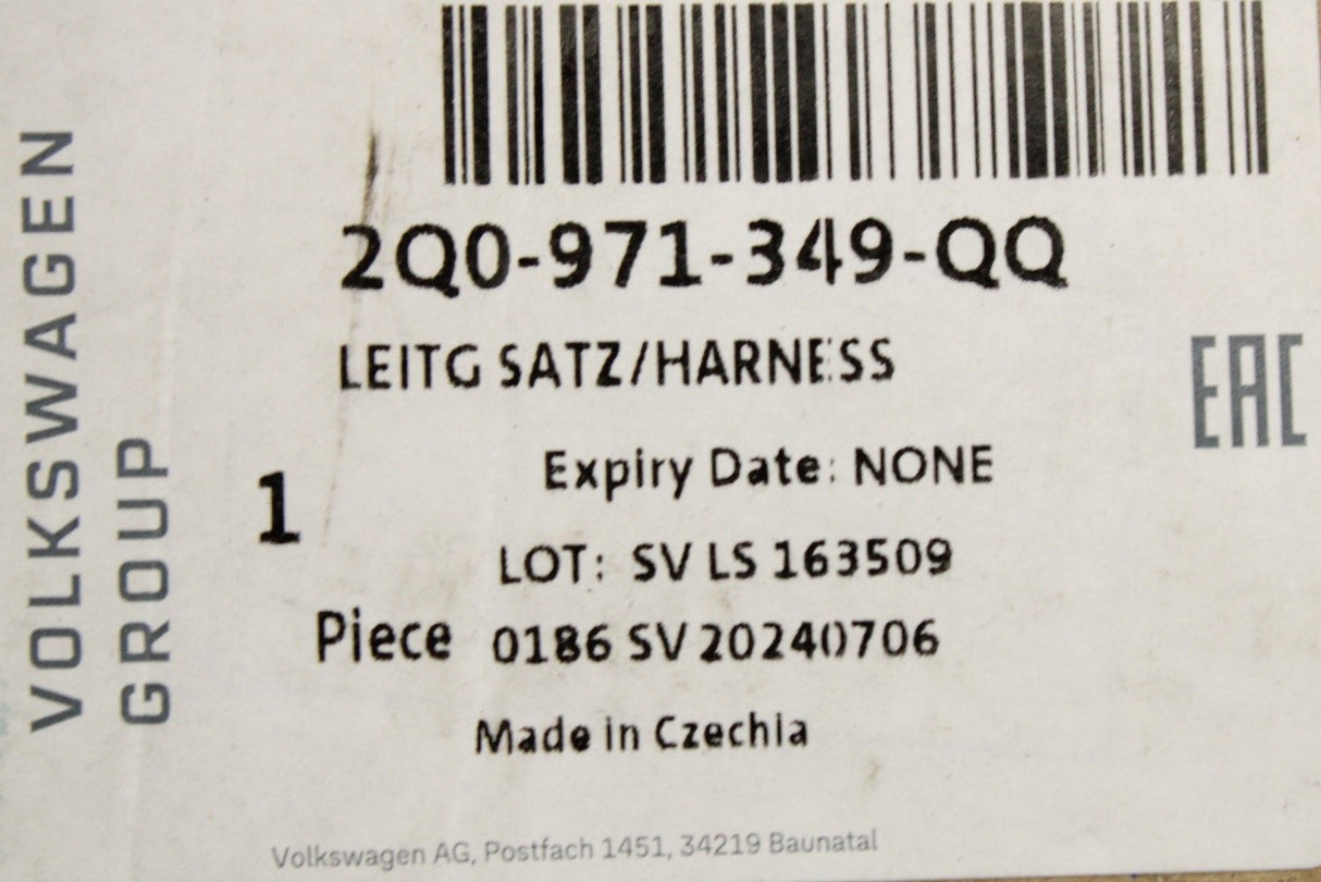 VW Audi Skoda SEAT starter and alternator wiring harness 2Q0971349QQ