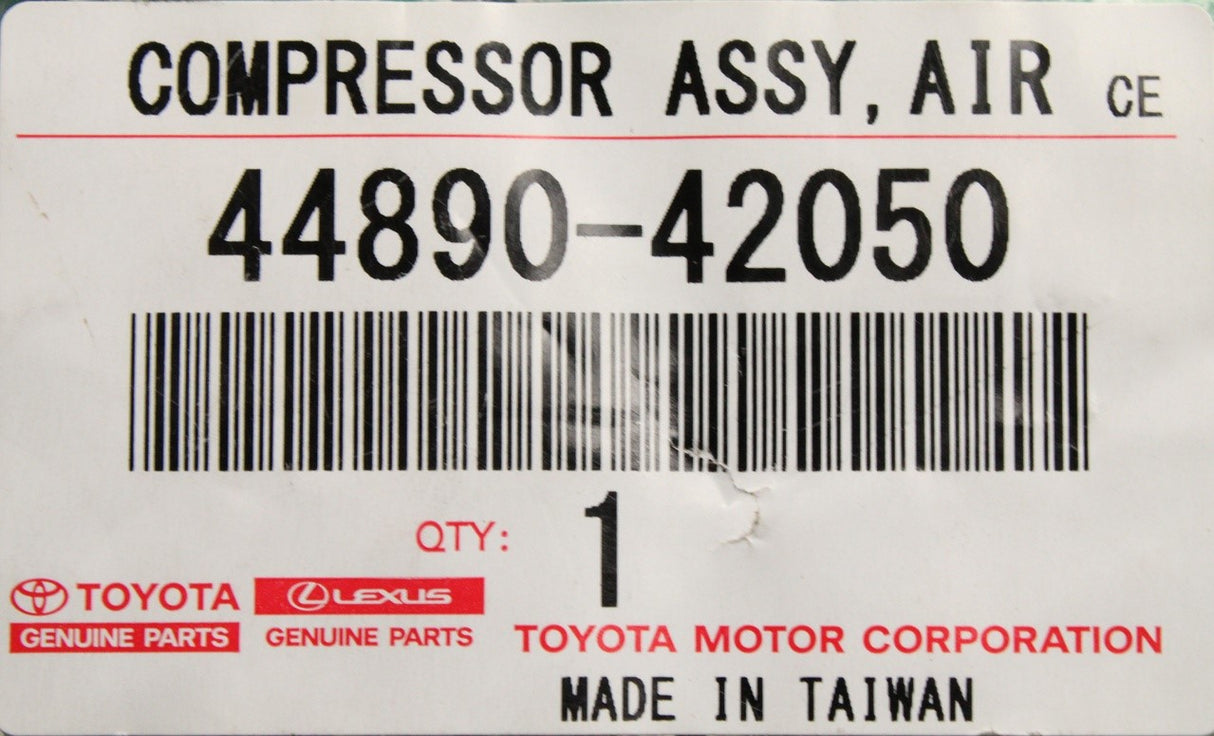 Toyota Lexus tyre air compressor 44890-42050