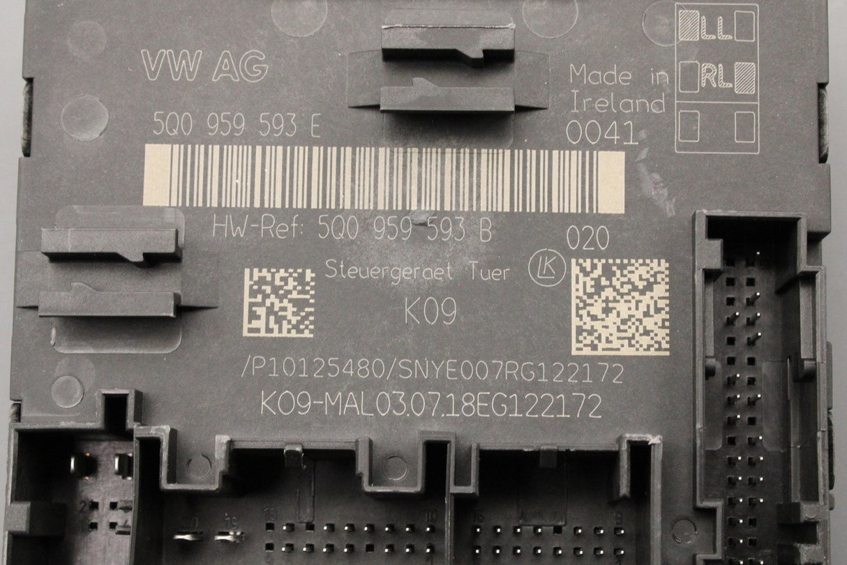 VW Touran 2016-on LHD door control module (drivers) 5Q0959593E Z22