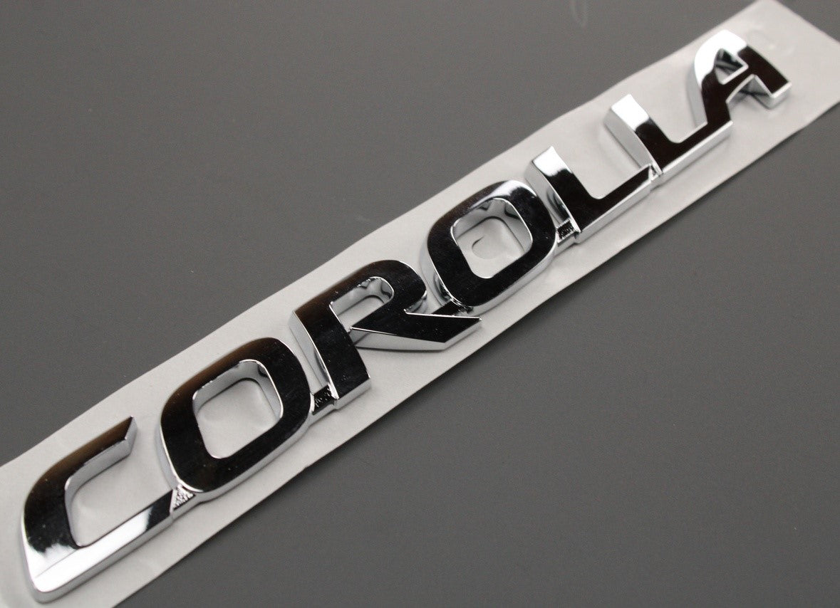 Toyota Corolla 2019-on rear corolla badge (chrome) 75442-02430