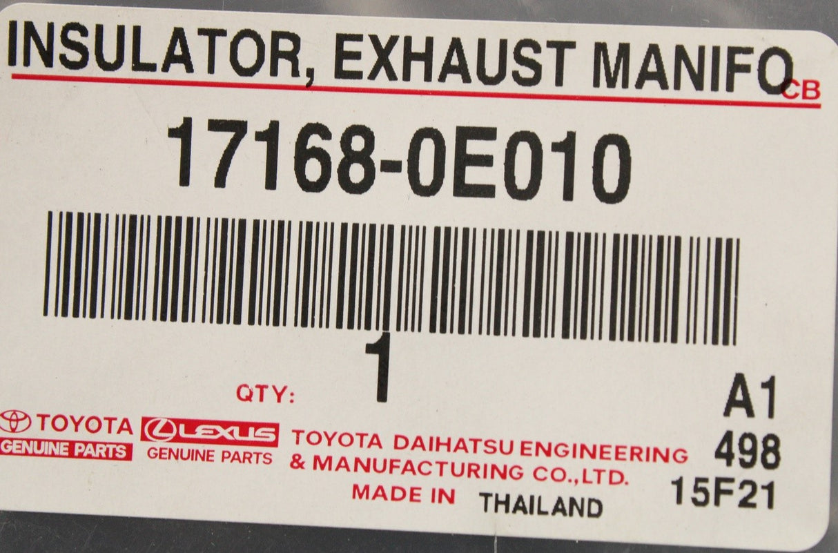 Toyota Fortuner 2020-on Hilux 2015-on exhaust insulator 17168-0E010