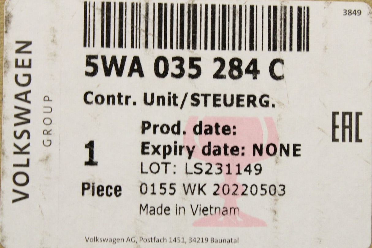 VW Skoda SEAT Cupra 2020-on online services control unit 5WA035284C