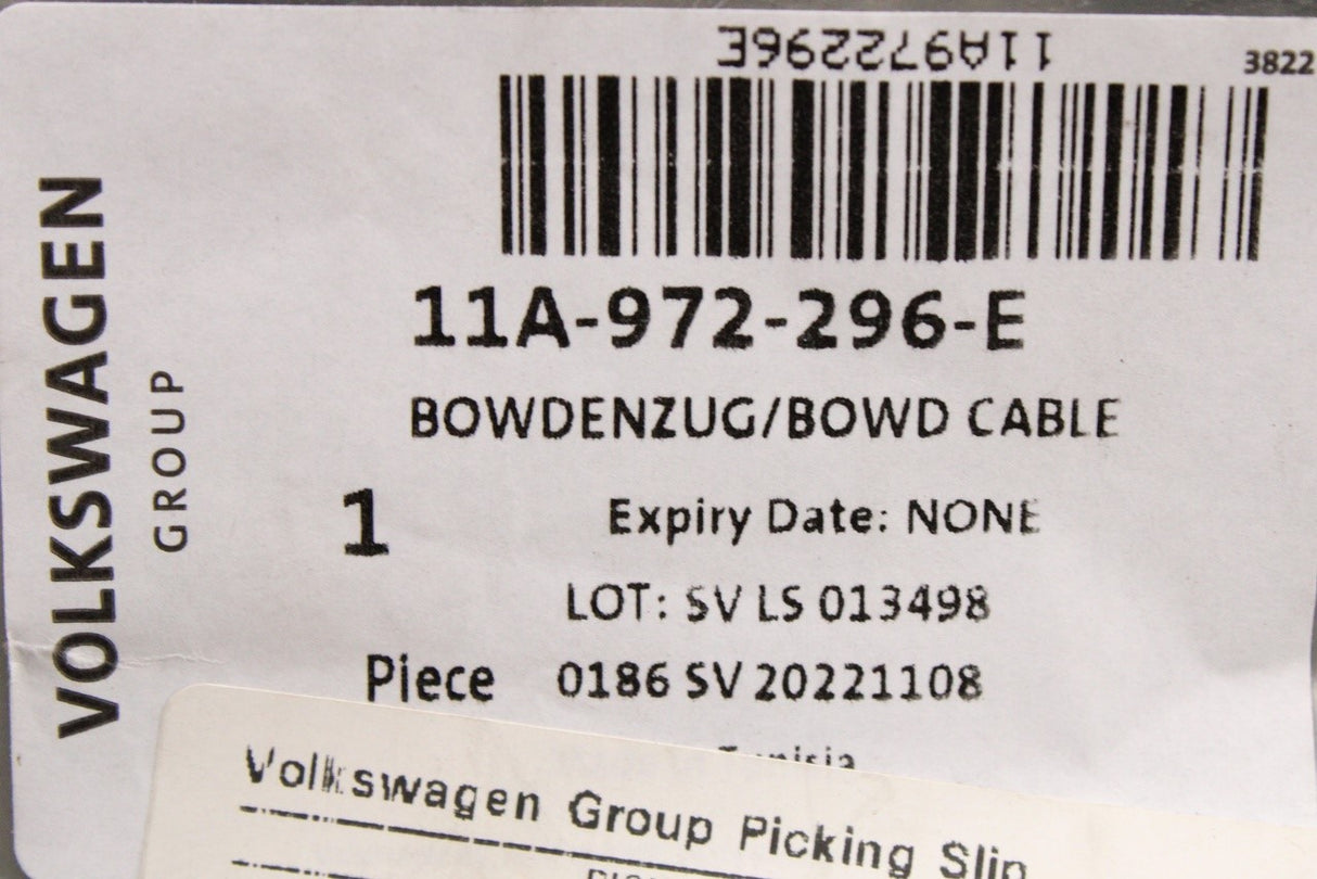 VW ID.4 ID.5 21-on inner door lock bowden cable (front right) 11A972296E