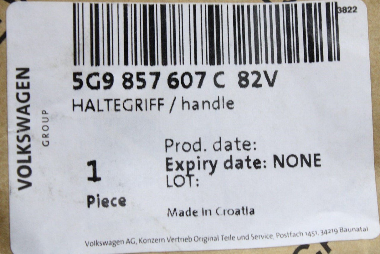 VW Golf R GTD Estate MK7.5 interior grab handle (front) 5G9857607C 82V