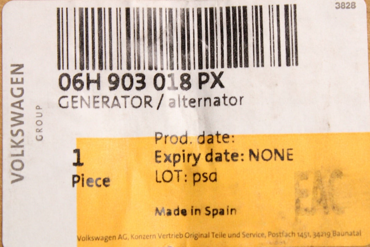 Audi A4 B8 2010-16 A5 2012-17 Q5 1.8 2.0 alternator (petrol) 06H903018PX