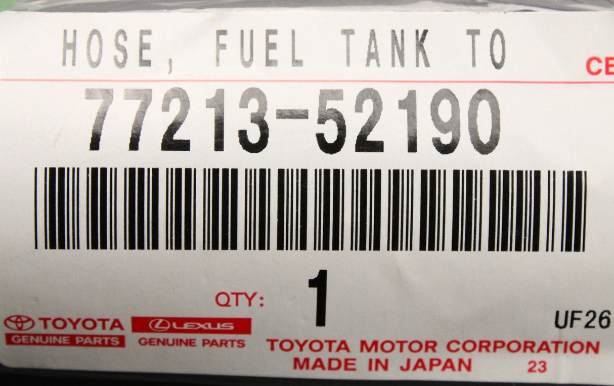 Toyota Urban Cruiser 09-16 Yaris 05-11 fuel filler pipe hose 77213-52190
