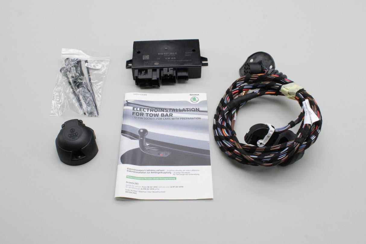 Skoda Octavia 5E 2013-2021 tow bar wiring installation kit 5E0055202C