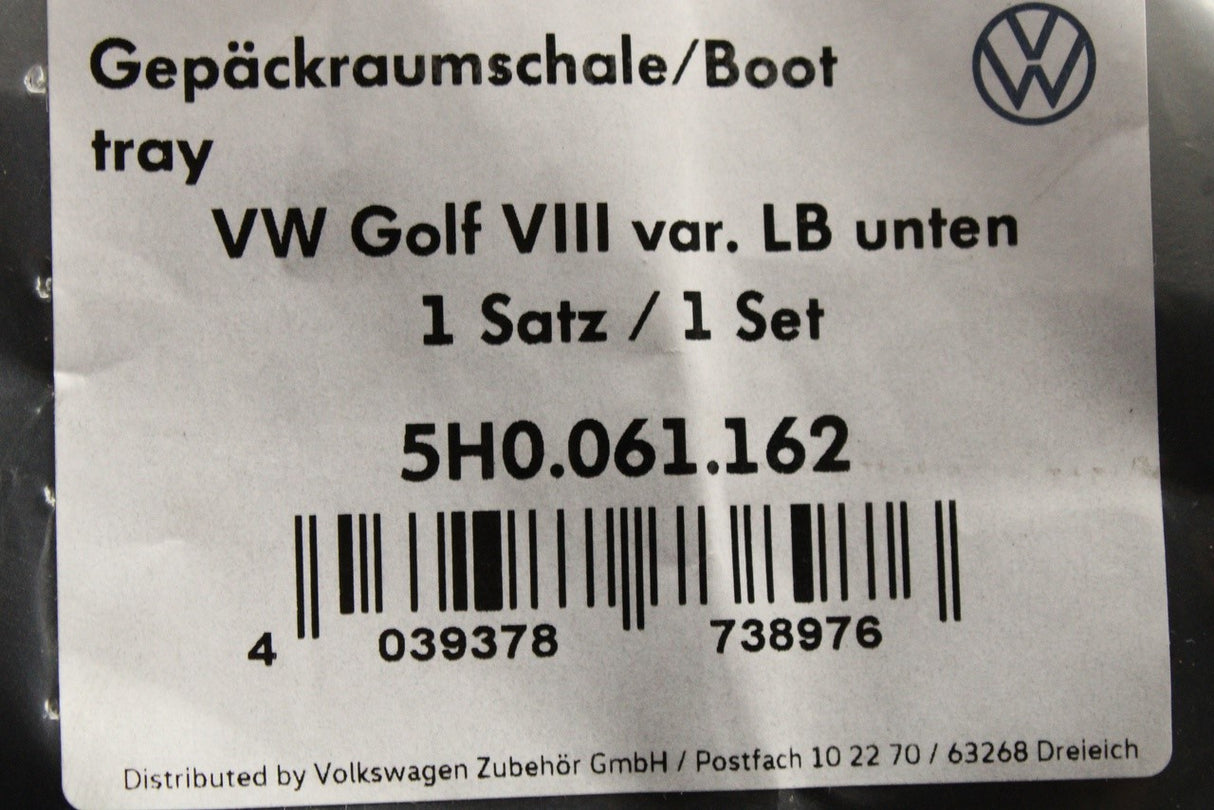VW Golf MK8 2020-on boot tray (variable boot floor) 5H0061162