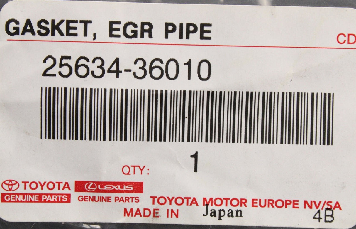 Toyota Camry RAV4 Lexus NX300H/200T EGR pipe gasket 25634-36010