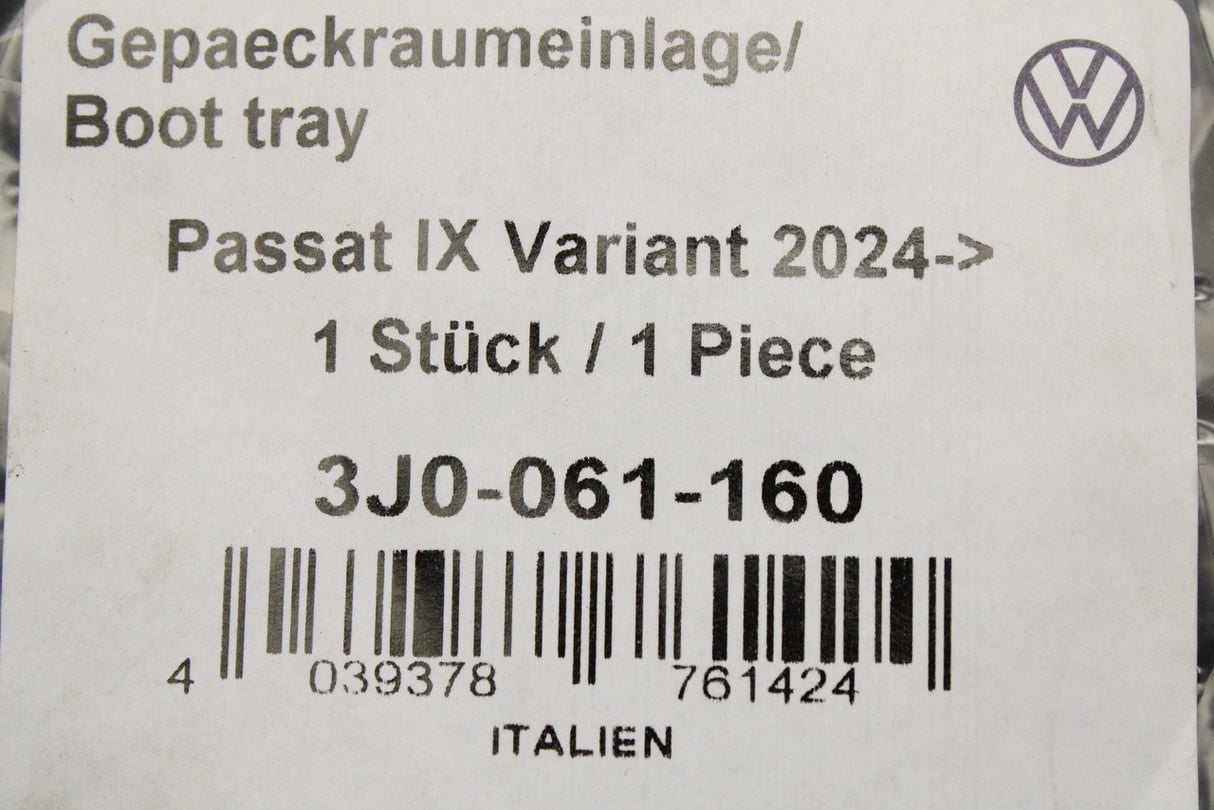 VW Passat Estate 2024-on flexible foam boot liner 3J0061160