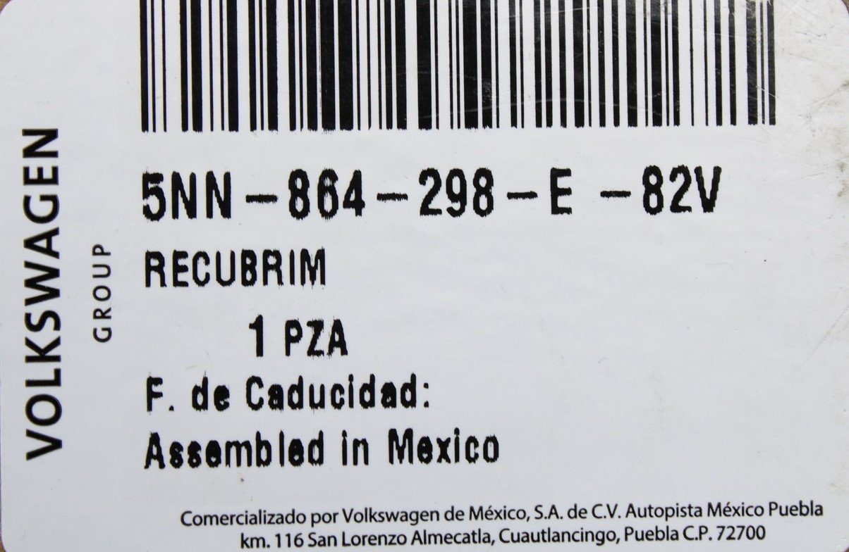 VW Tiguan Allspace 18-on front armrest rear air vent trim 5NN864298E 82V