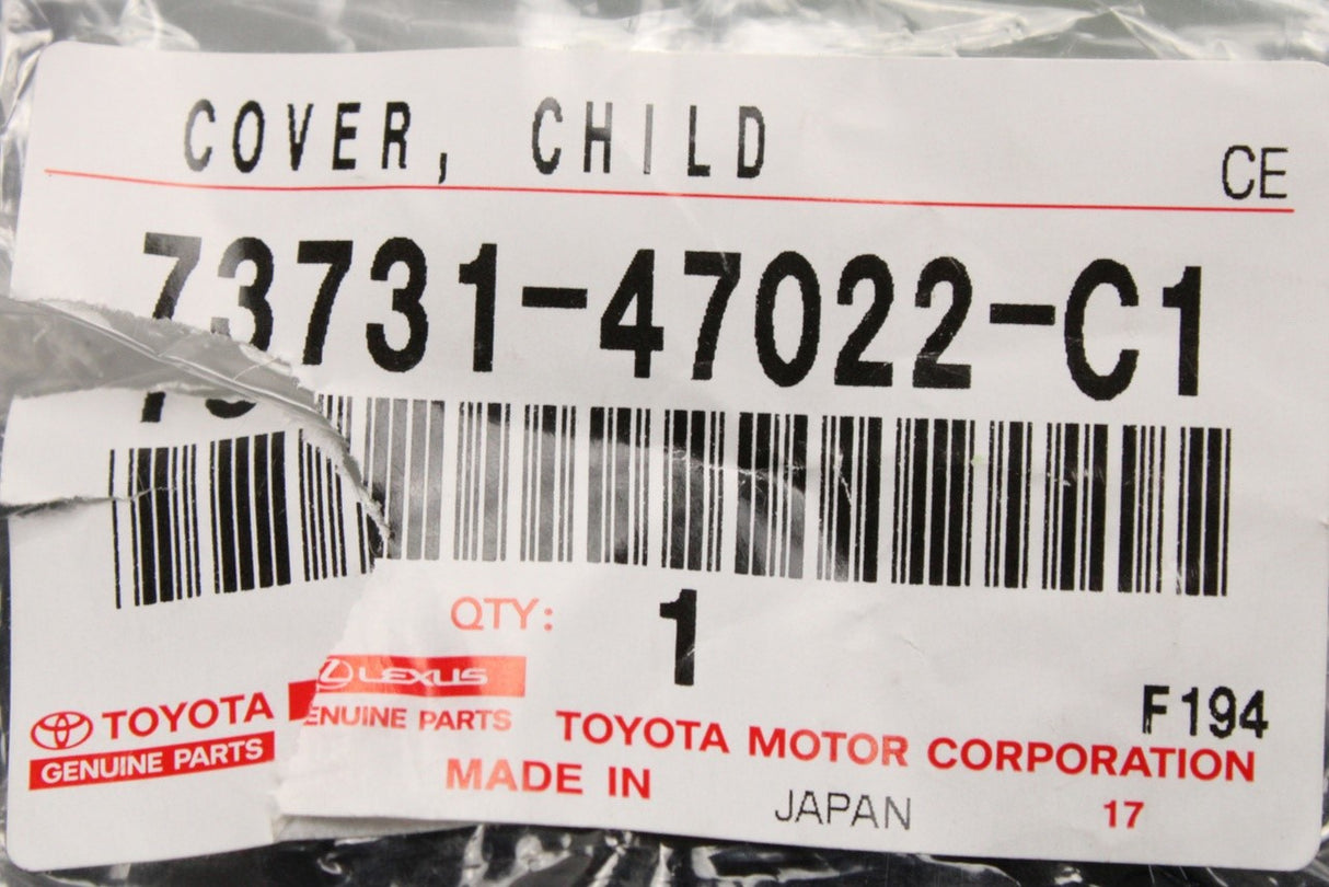 Toyota Prius 2015-2022 isofix cover trim (x1) 73731-47022-C1