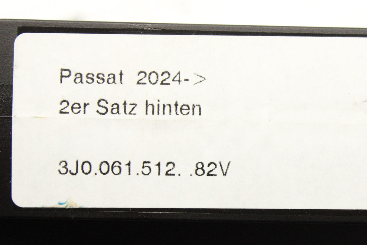 VW Passat 2024-on all weather rubber floor mats (rear) 3J0061512 82V