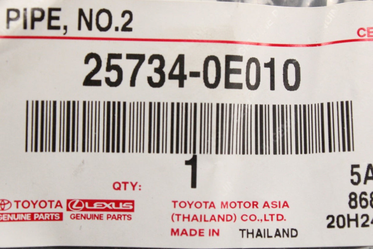 Toyota Fortuner 20-on Hilux 15-on vacuum pipe (NO.2) 25734-0E010