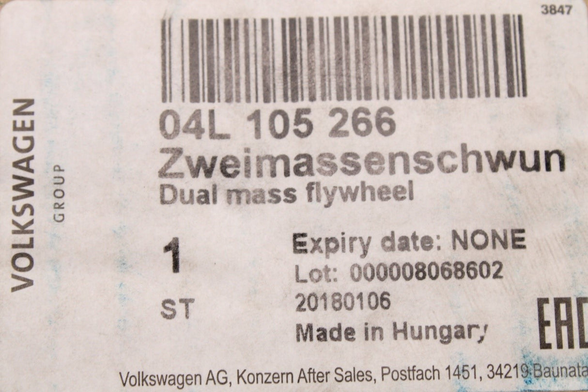 VW Passat B8 Audi Q3 Skoda SEAT 2.0TDI dual mass flywheel 04L105266