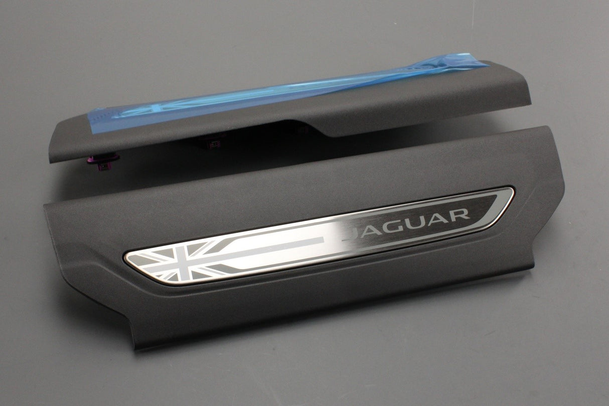 Jaguar F-Pace 16-on union jack door sill scuff plates (front) T4A5867PVJ