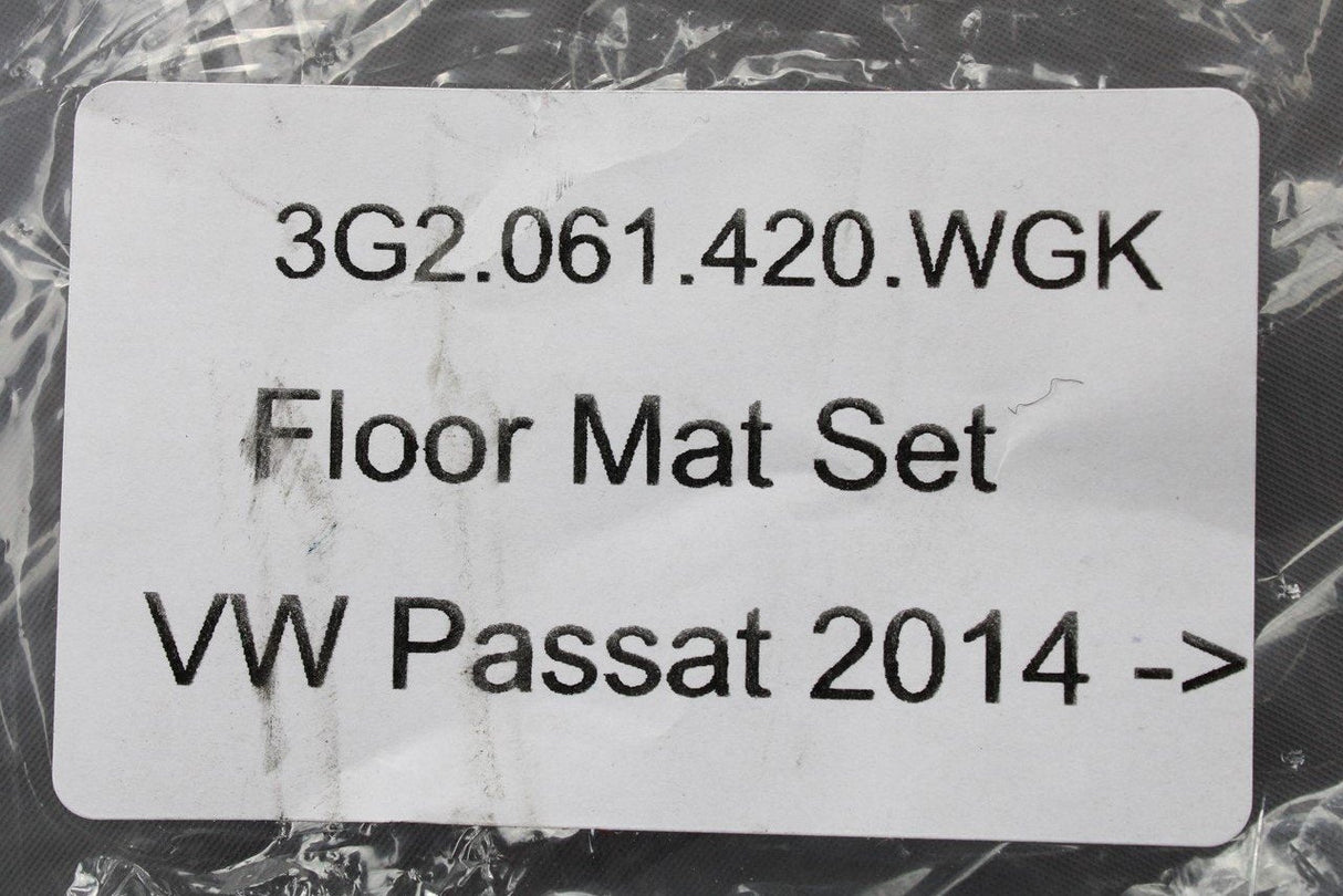 VW Passat B8 2015-20 front and rear carpet floor mats set 3G2061420WGK