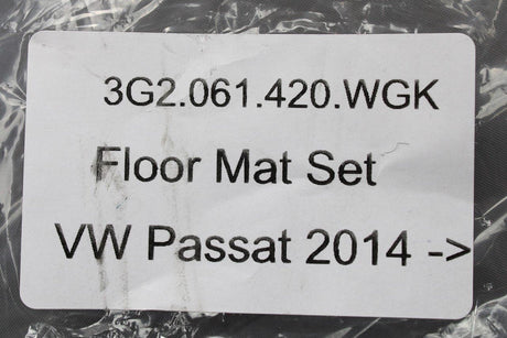 VW Passat B8 2015-20 front and rear carpet floor mats set 3G2061420WGK