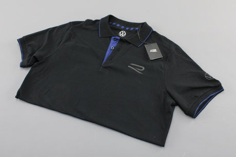 VW Golf Tiguan Touareg Arteon R polo shirt men's XL Black 5H6084230D
