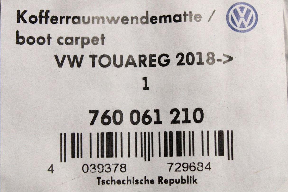VW Touareg 2018-on boot load liner mat / bumper protector 760061210