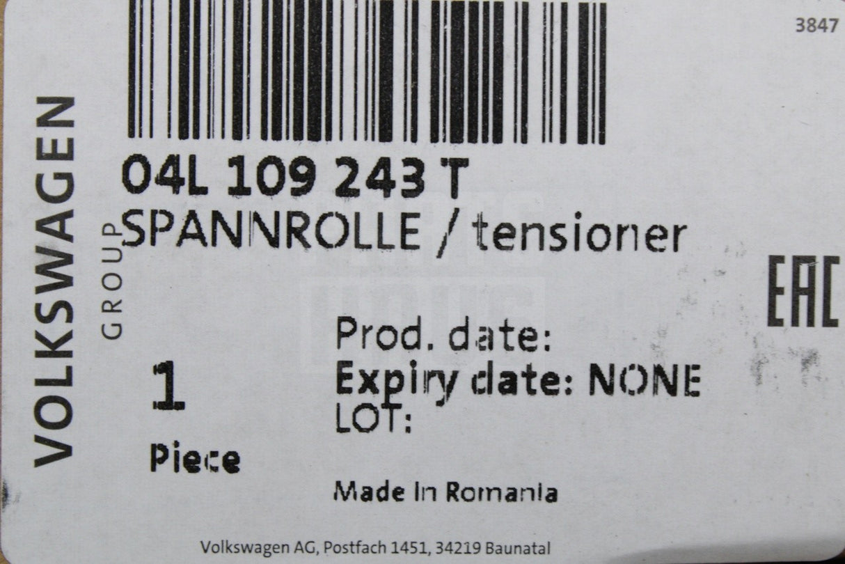 VW Crafter VW Transporter T6.1 cambelt timing belt kit 04L198119AB