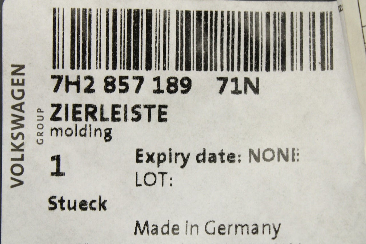 VW Transporter T5 T5.1 interior dashboard trim (left) 7H2857189 71N