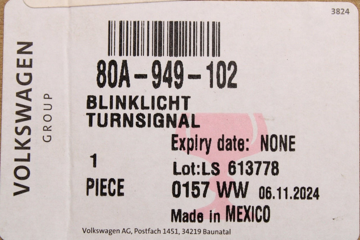 Audi Q5 2017-2025 wing mirror indicator (right) 80A949102