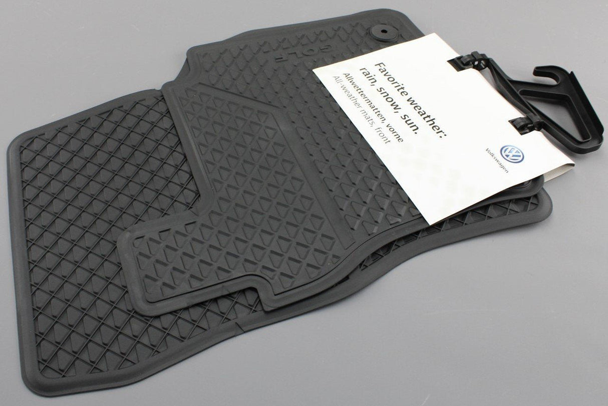 VW Golf MK7 MK7.5 2013-20 front rubber floor mats RHD 5G2061502A 82V