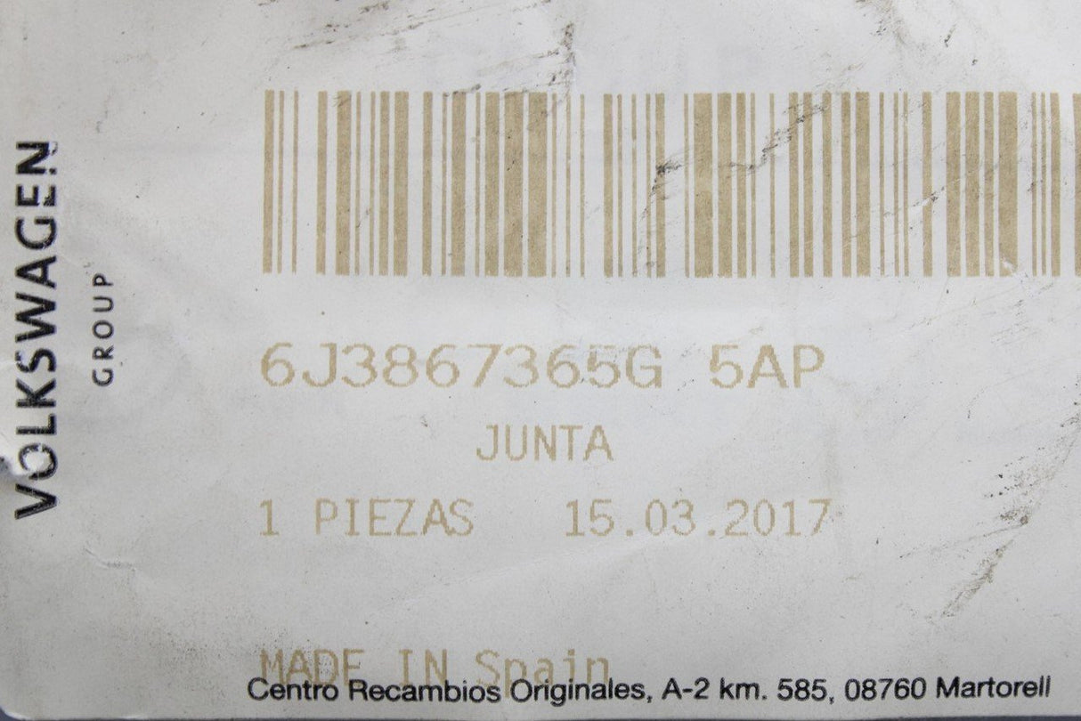 SEAT Ibiza 6J 2013-2017 front left door seal (3-door) 6J3867365G 5AP