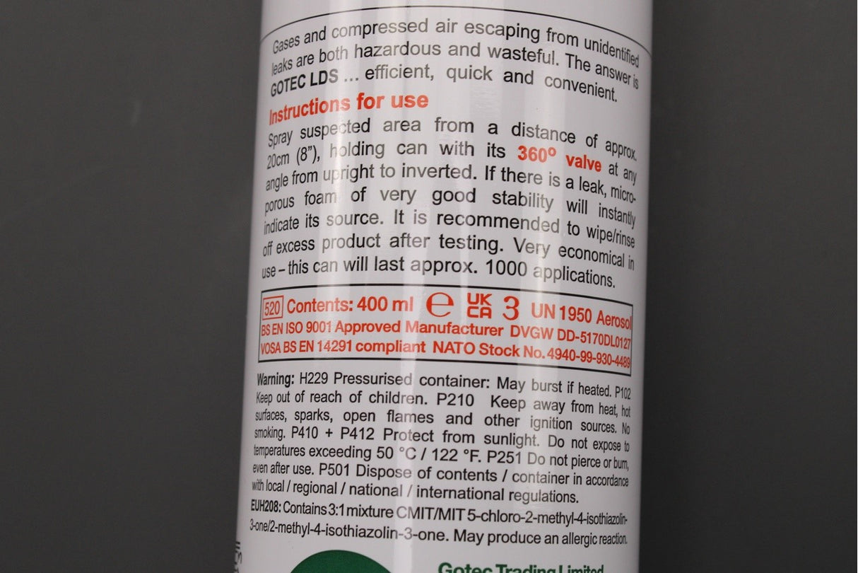 Range Rover 1992-94 2002-09 air suspension leak detection spray STC1090