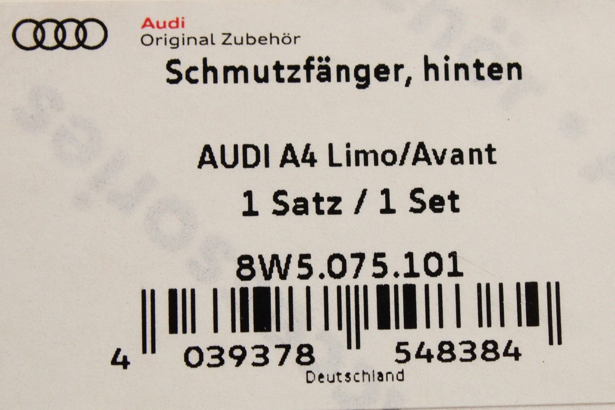 Audi A4 2016-on mud flaps (rear) 8W5075101