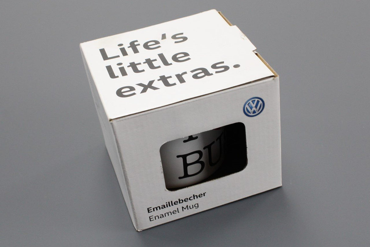 VW 'I heart bus' white enamel mug (250ml) 7E0069601