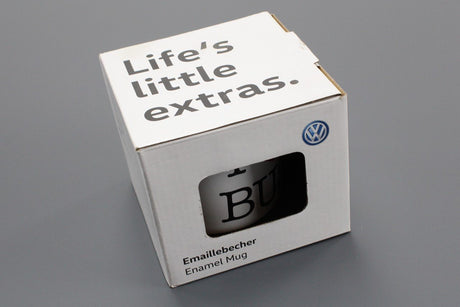 VW 'I heart bus' white enamel mug (250ml) 7E0069601