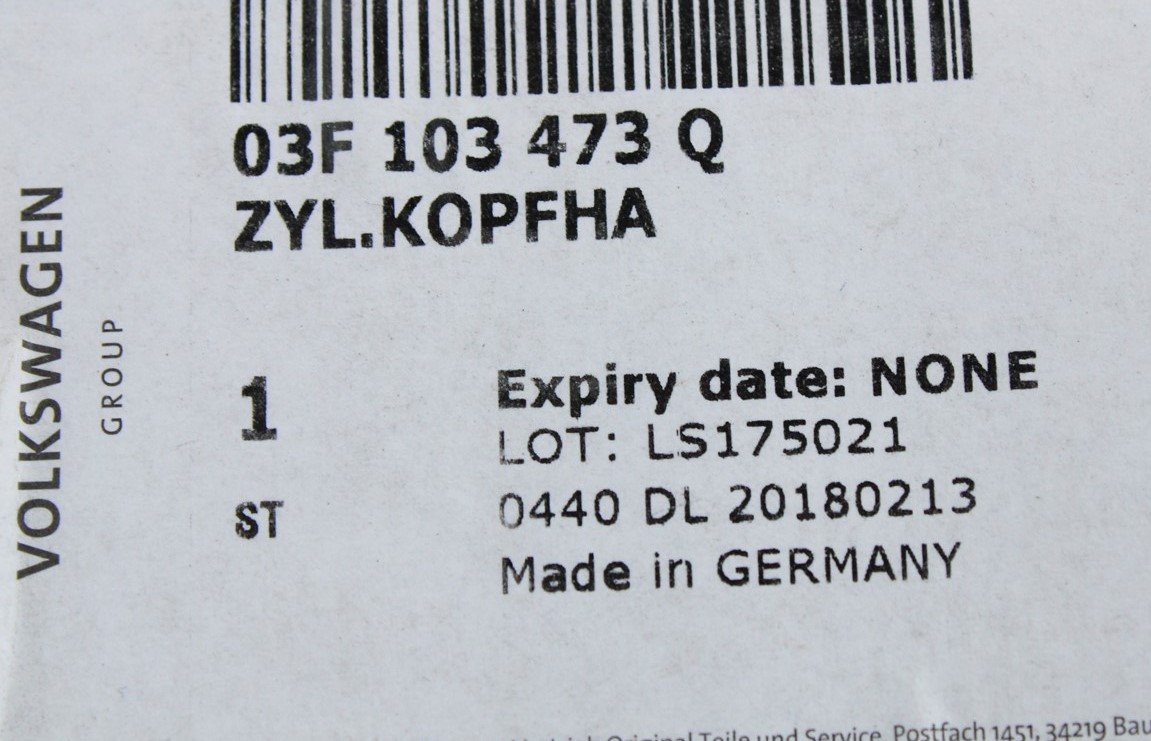 VW Audi Skoda SEAT engine cylinder head cover (1.2 TSI) 03F103473Q