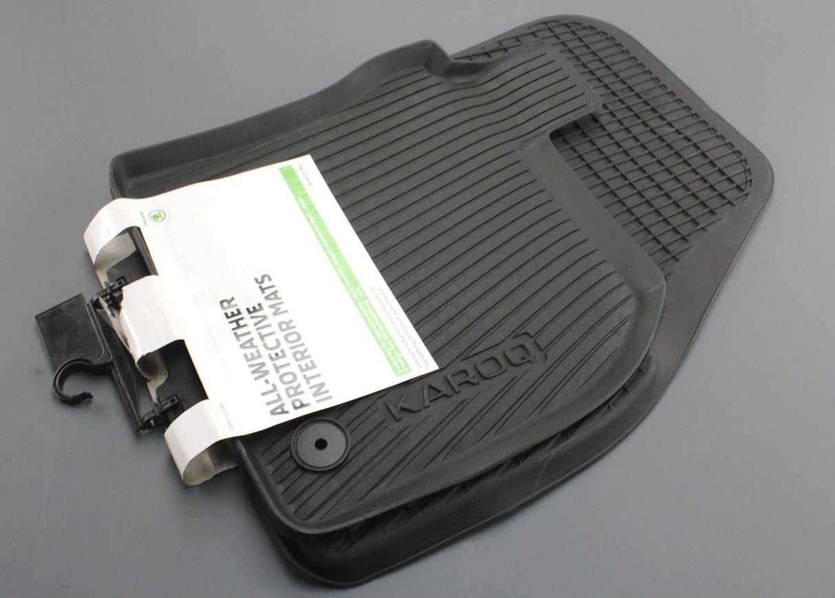 Skoda Karoq 2017-on all weather front floor mats (front) 57C061502