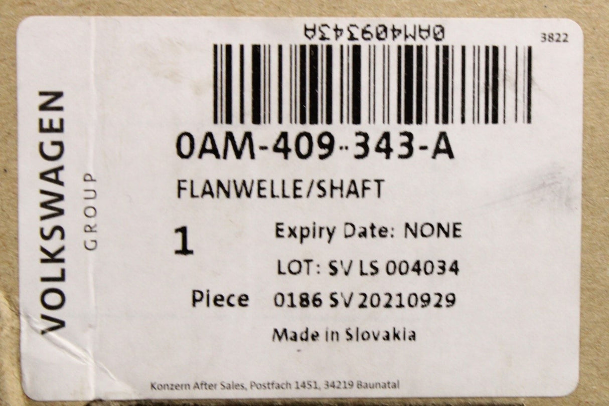 VW Audi Skoda SEAT 7 Speed DSG left drive shaft flange cup 0AM409343A
