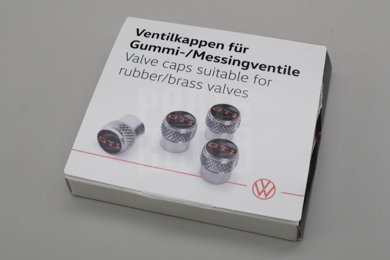 VW Golf GTI dynamic centre caps and tyre valve caps 000071215Q / 213E