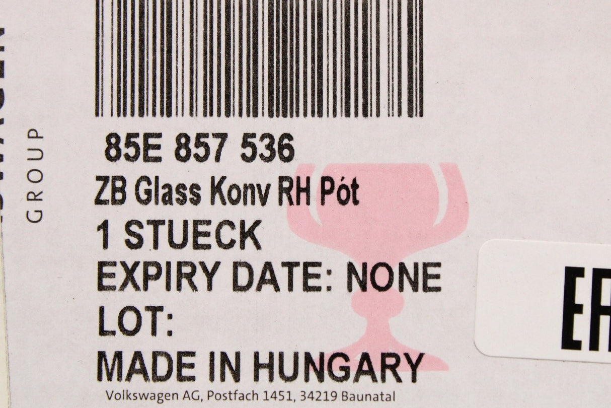 Audi A5 A6 Q3 2025-on heated wing mirror glass (right) 85E857536