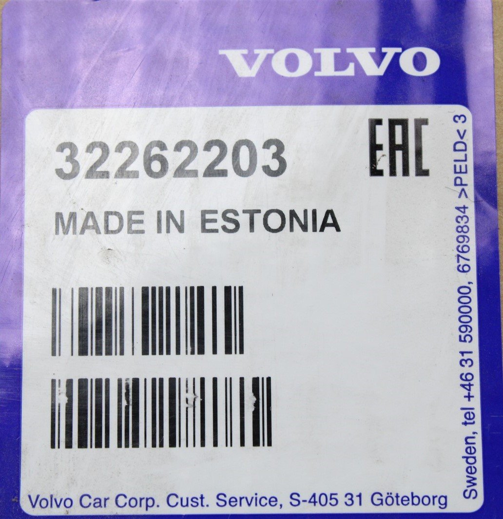 Volvo XC90 3rd row textile floor mat (charcoal) 32262203